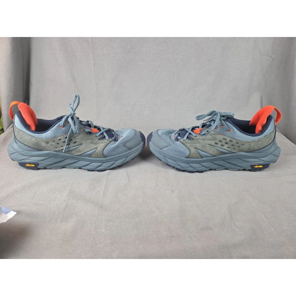 Hoka Anacapa Breeze Low Vibram Megagrip Trail Hiking Shoes Men's Size 10.5D Blue